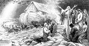 Noah's ark endures the Flood