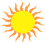 scorching sun